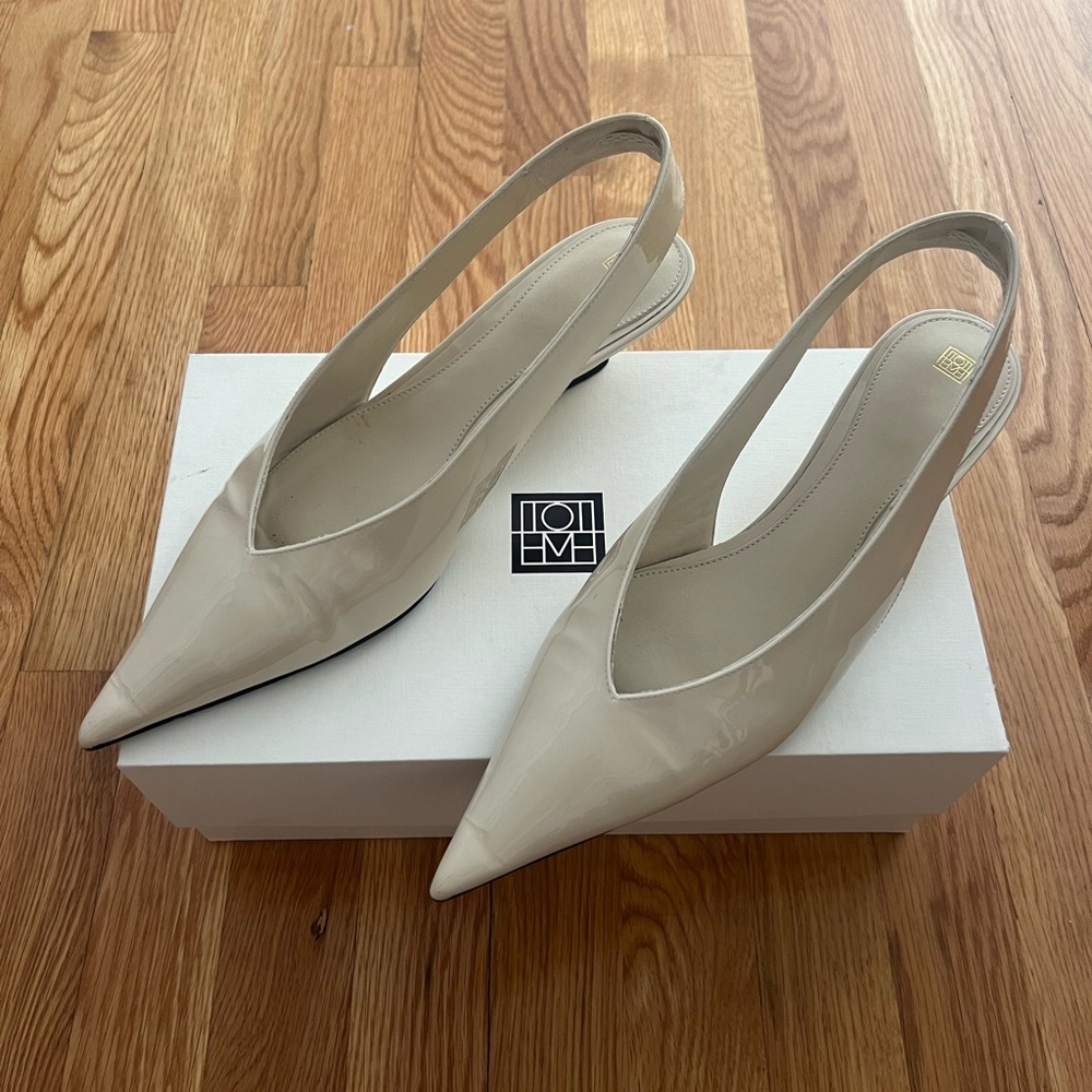 Toteme slingback the wedge mules